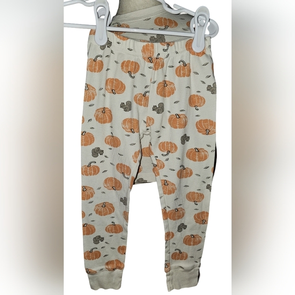 Little Planet by Carter's Boy Girl Organic Cotton PJs 2pc Harvest Pumpkins Sz 3T - Picture 9 of 16